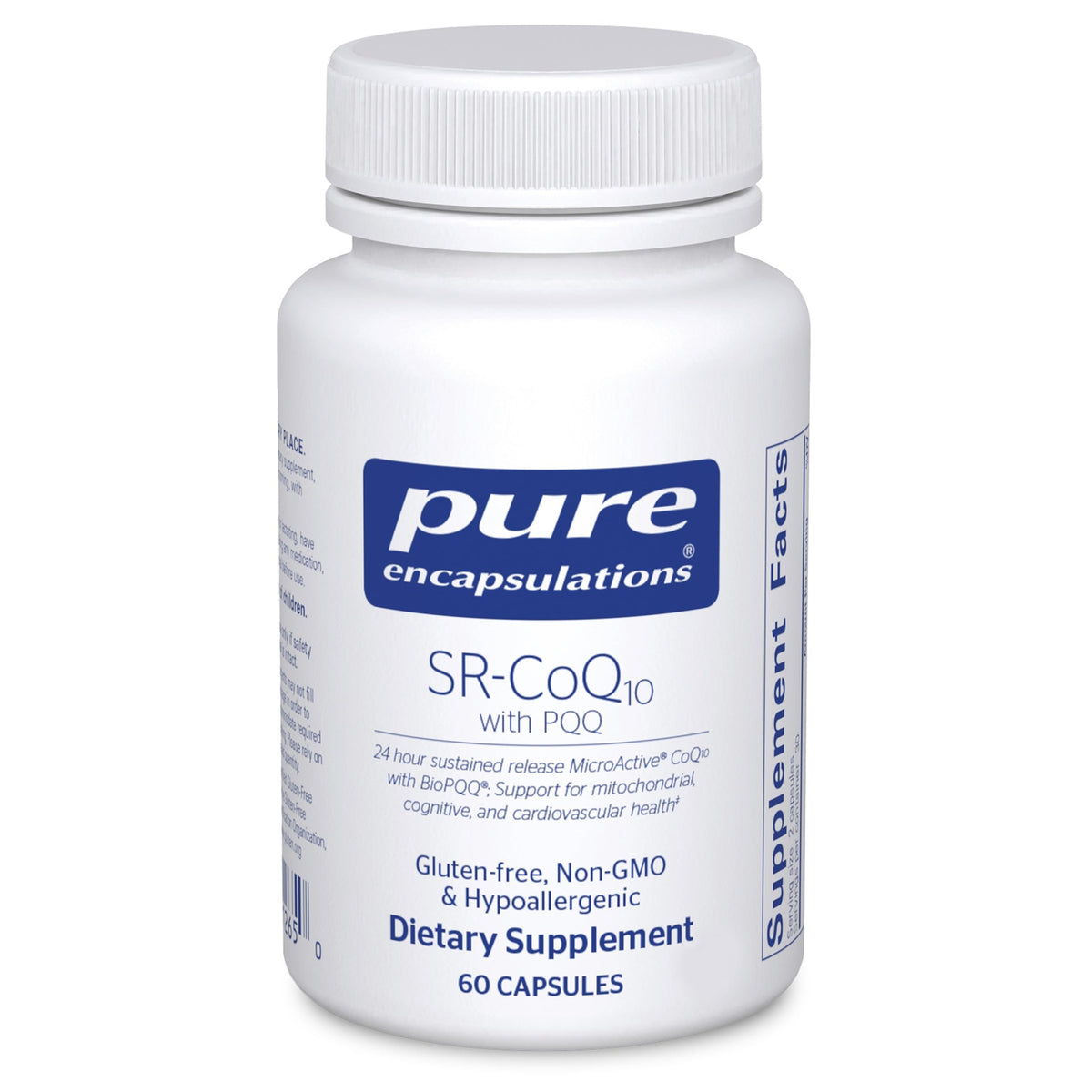 Hero image: Pure Encapsulations SR-CoQ10 with PQQ Heart Health 60 Capsules