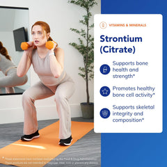 Close-up view of Pure Encapsulations Strontium (Citrate) capsules
