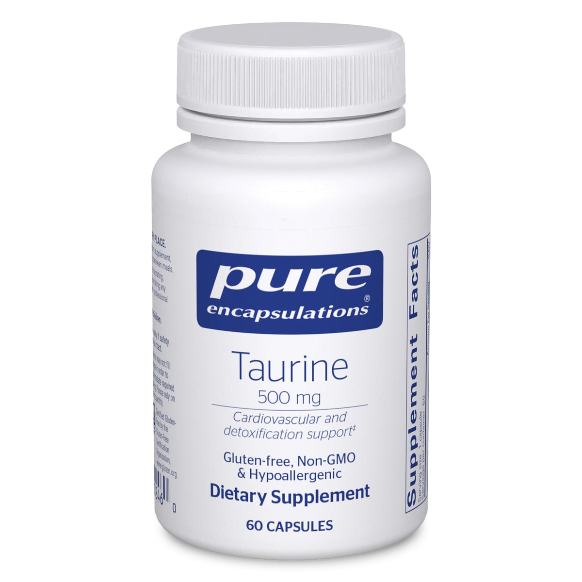 Pure Encapsulations Taurine 500 mg bottle