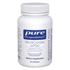 Pure Encapsulations Ultra B-Complex with PQQ bottle suggesting mitochondrial support