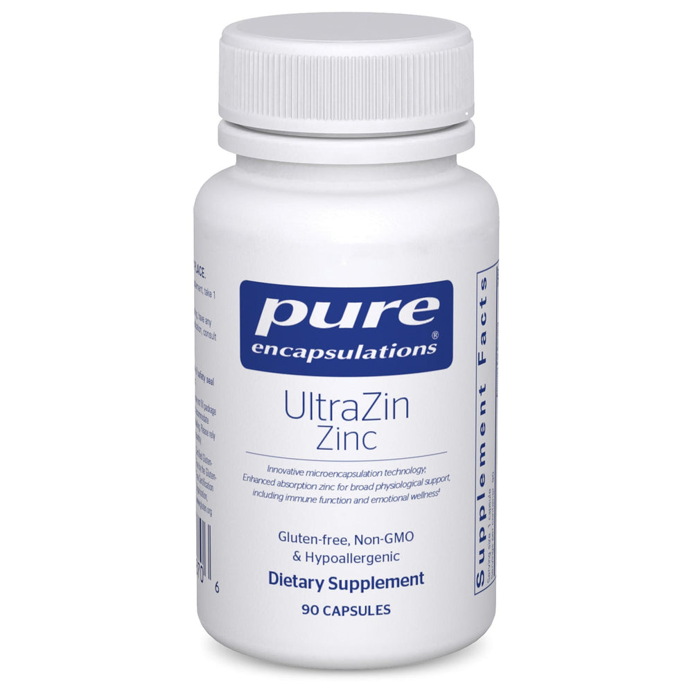 Pure Encapsulations UltraZin Zinc bottle label