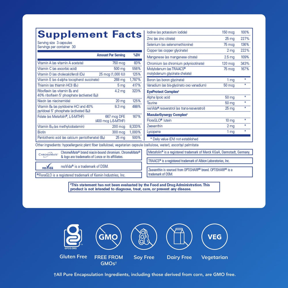 VisionPro capsules closeup highlighting soft capsules for eye health