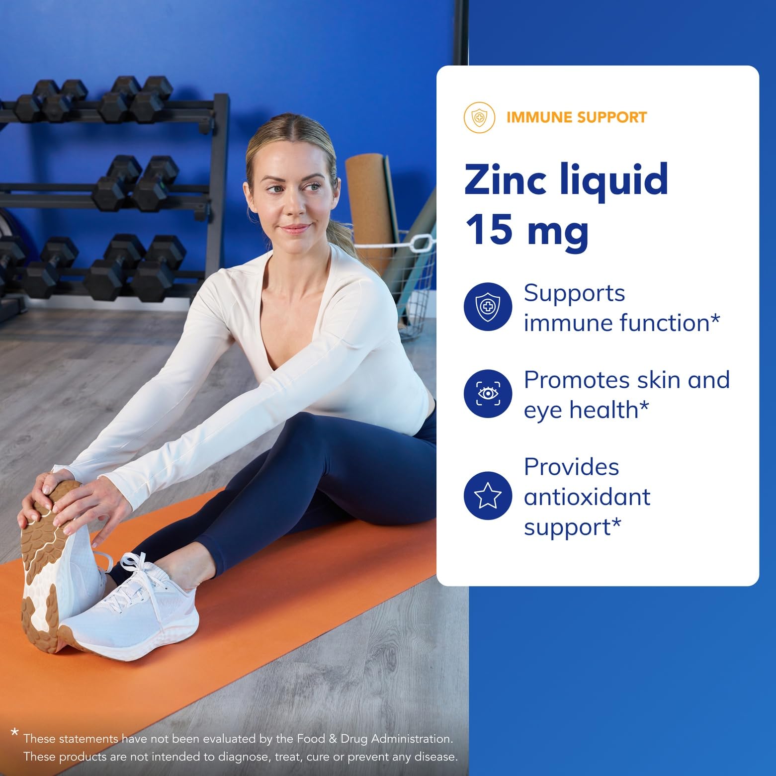 Pure Encapsulations Zinc Liquid dropper dispensing with precision.