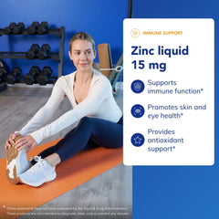 Pure Encapsulations Zinc Liquid dropper dispensing with precision.