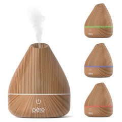 PureSpa Natural Aromatherapy Diffuser with wood-grain finish