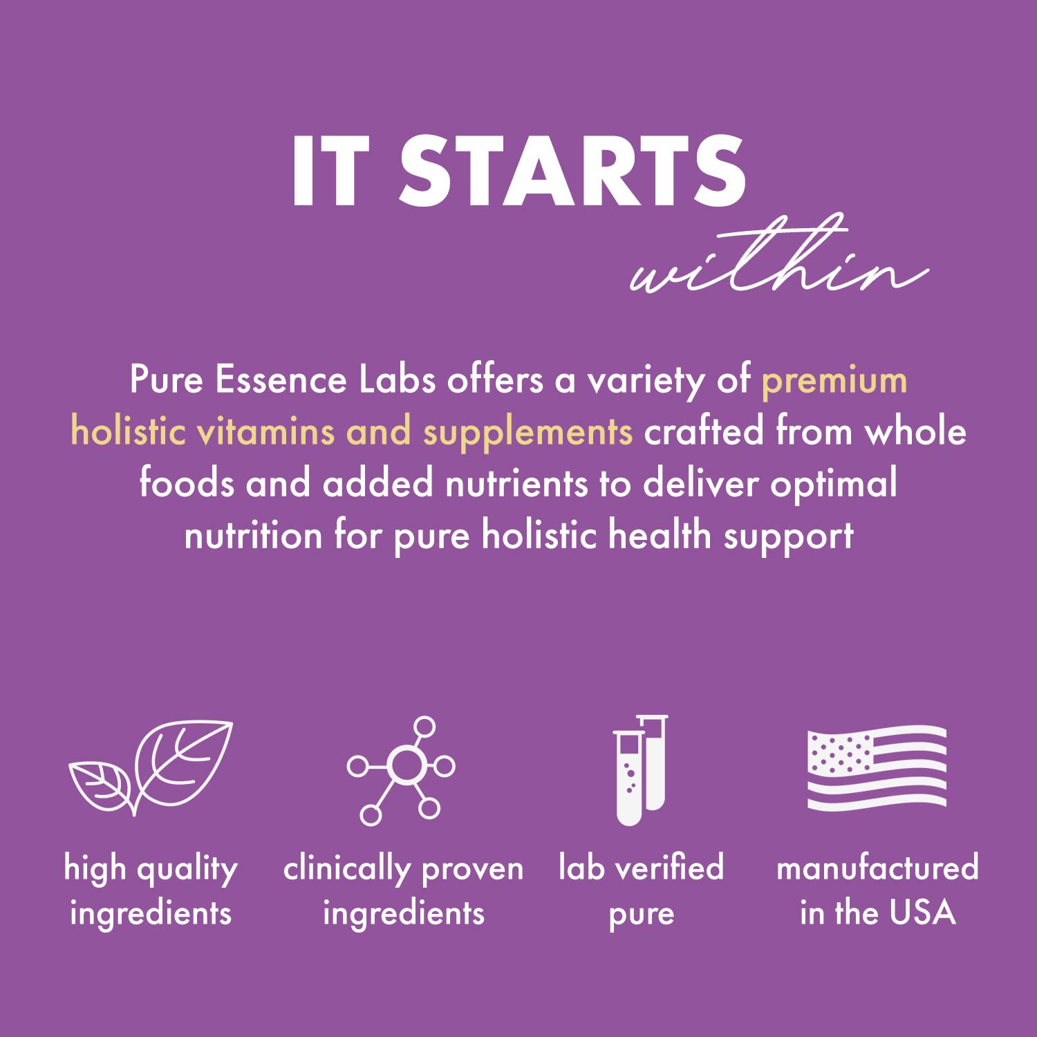 Pure Essence Labs Transitions packaging and eco-friendly box representing planet-conscious packaging