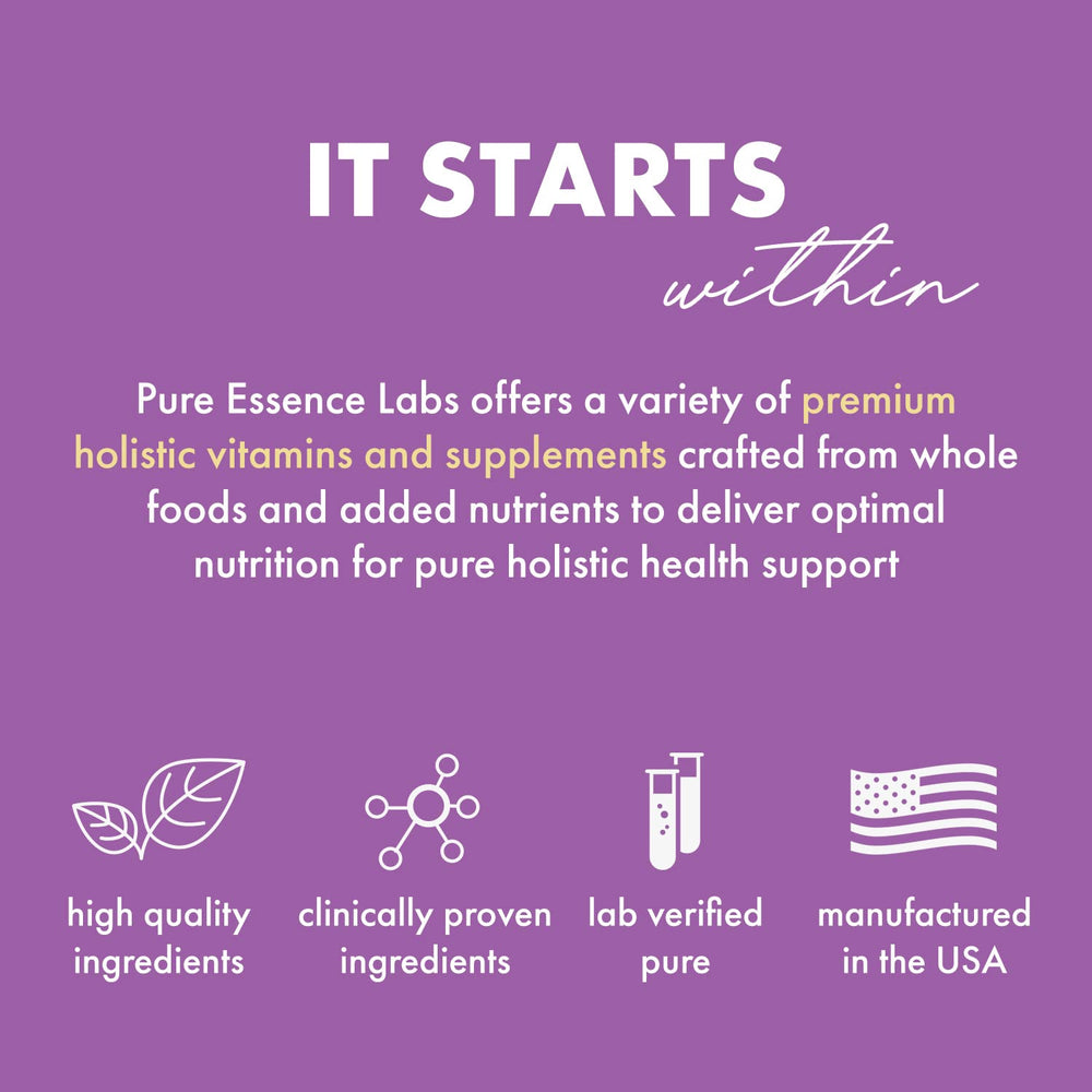 Pure Essence Labs Transitions packaging and eco-friendly box representing planet-conscious packaging