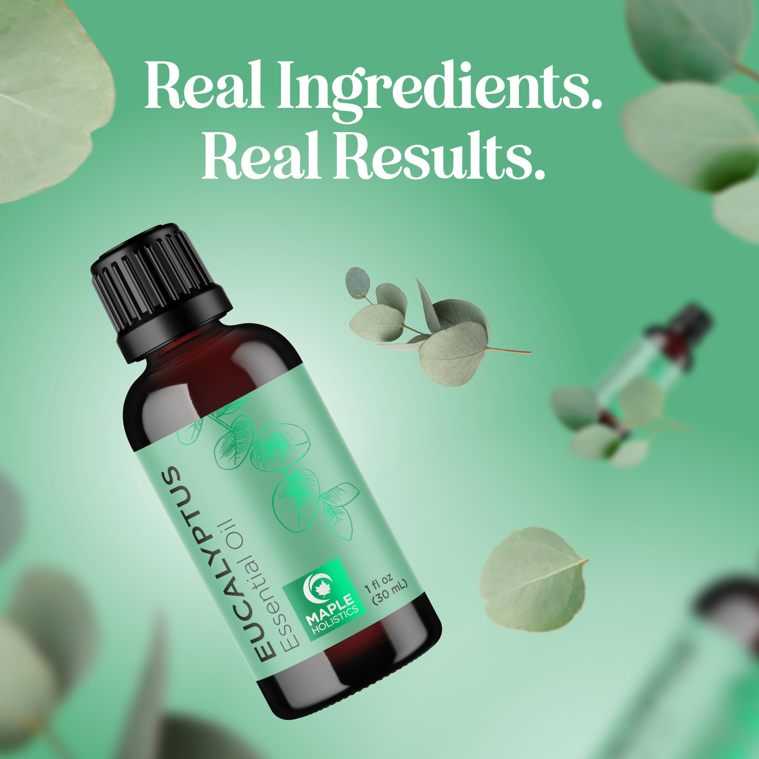 Maple Holistics eucalyptus diffuser oil label