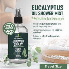 Using Pure Eucalyptus Shower Spray in the shower