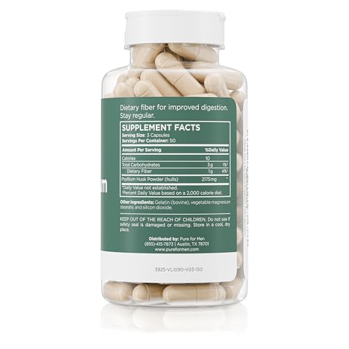 Pure for Men and Pure for Her psyllium bottle