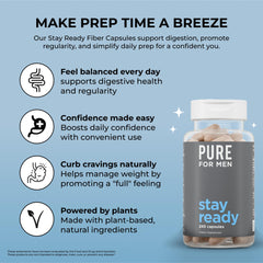 Vegan packaging and label of Stay Ready Fiber