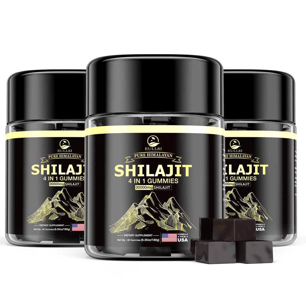 Pure Himalayan Shilajit Gummies bottle, 180 count