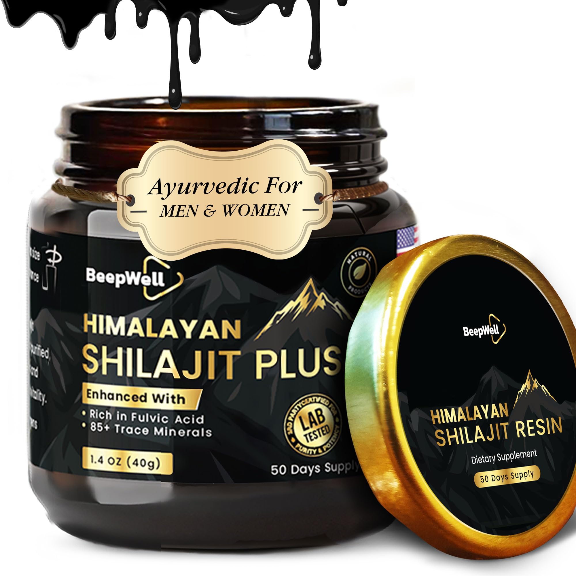 Pure Himalayan Shilajit Resin 40g jar