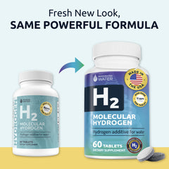 Illustration of hydrogen water benefits for energy and cognitive health