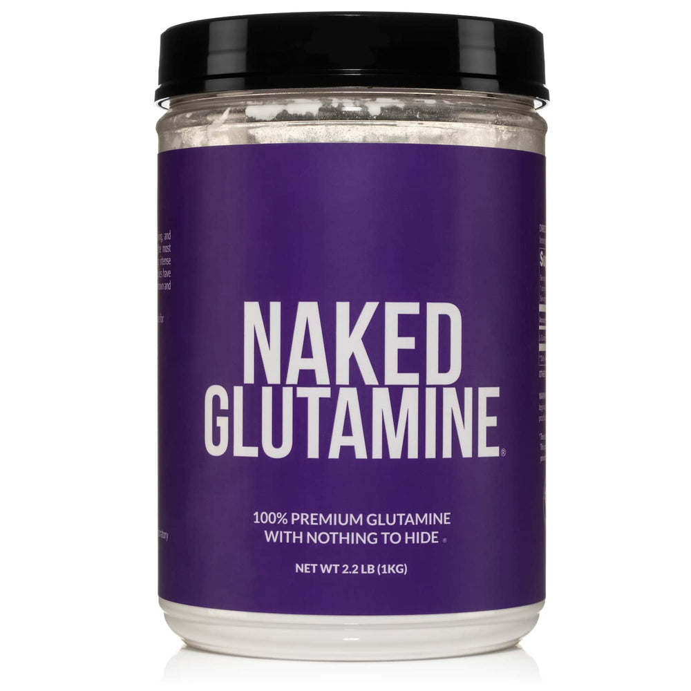 Pure L-Glutamine powder bottle, USA-made, 1000g