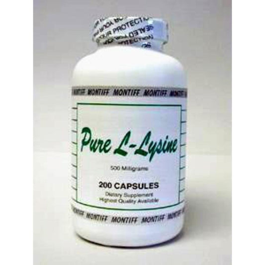 Pure L Lysine 500 mg capsules bottle - 200 count