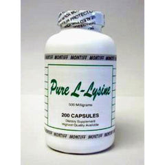 Pure L Lysine 500 mg capsules bottle - 200 count