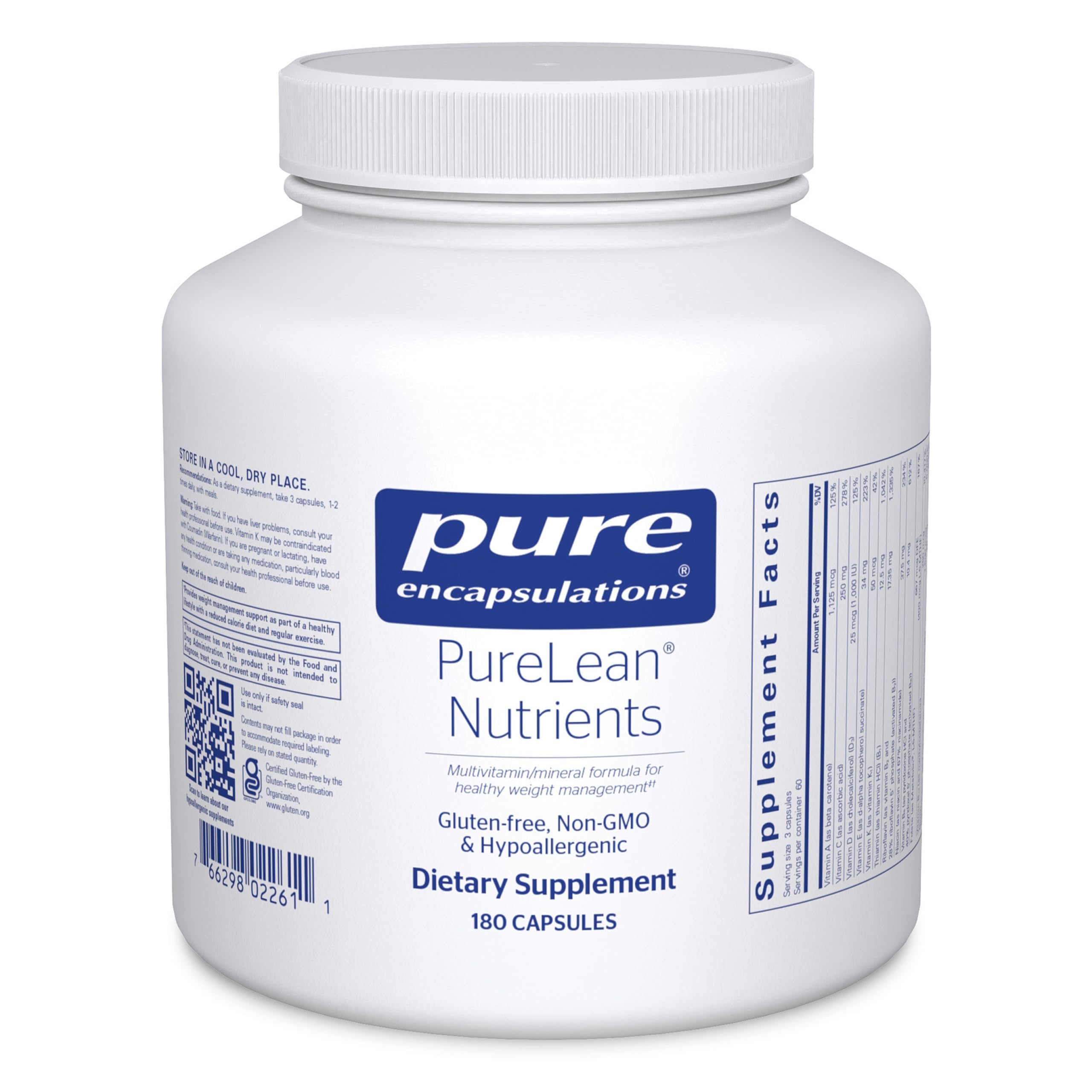 PureLean Nutrients bottle front label
