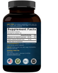 Close-up of 300-capsule bottle on a white background