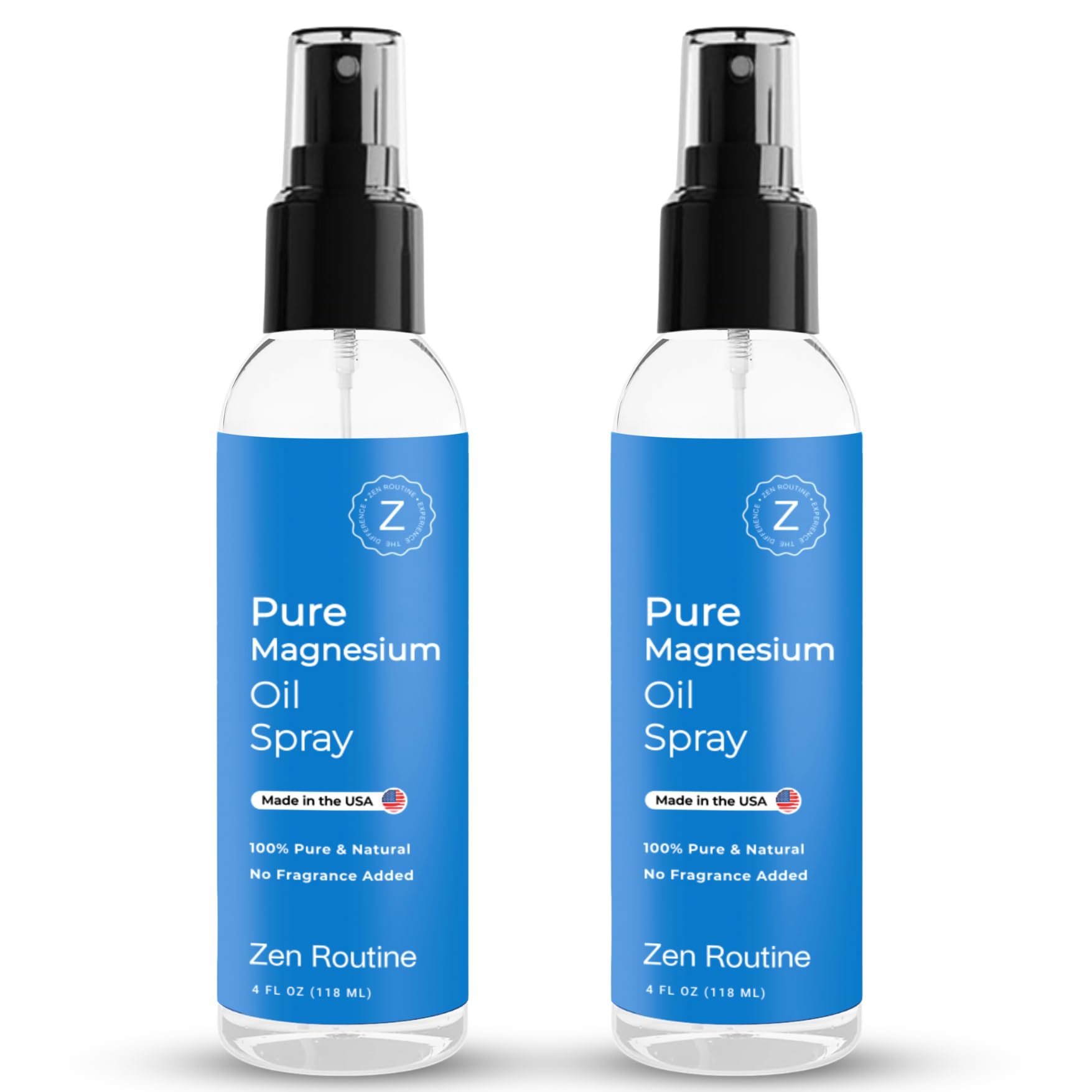 Pure Magnesium Oil Spray 4oz 2-pack packaging
