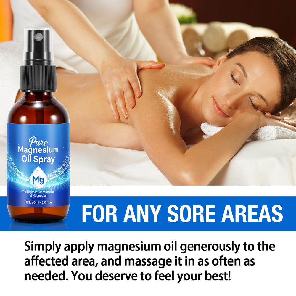 Skin nourishment and hydration from magnesium oil spray