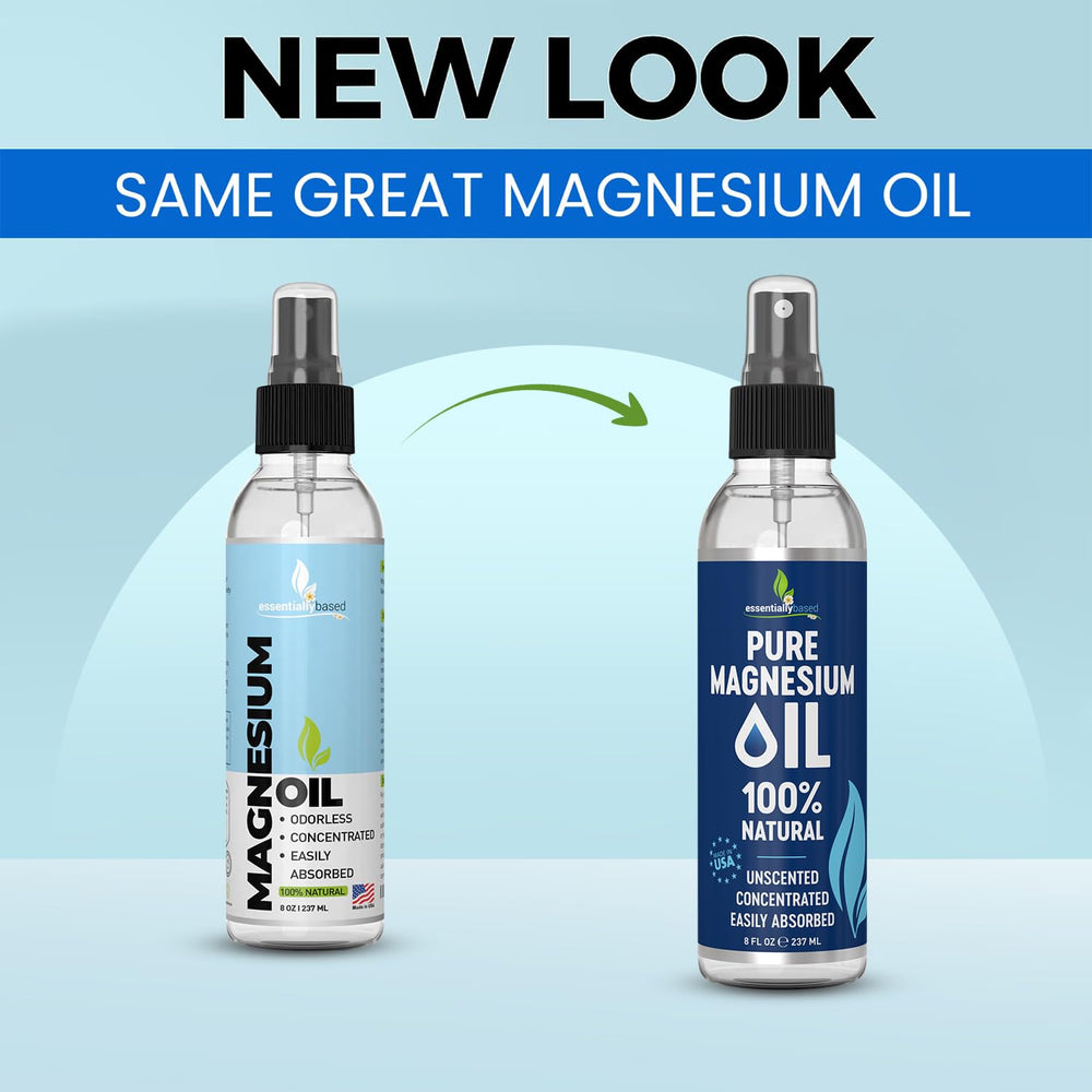 Close-up of 8oz magnesium oil spray bottle