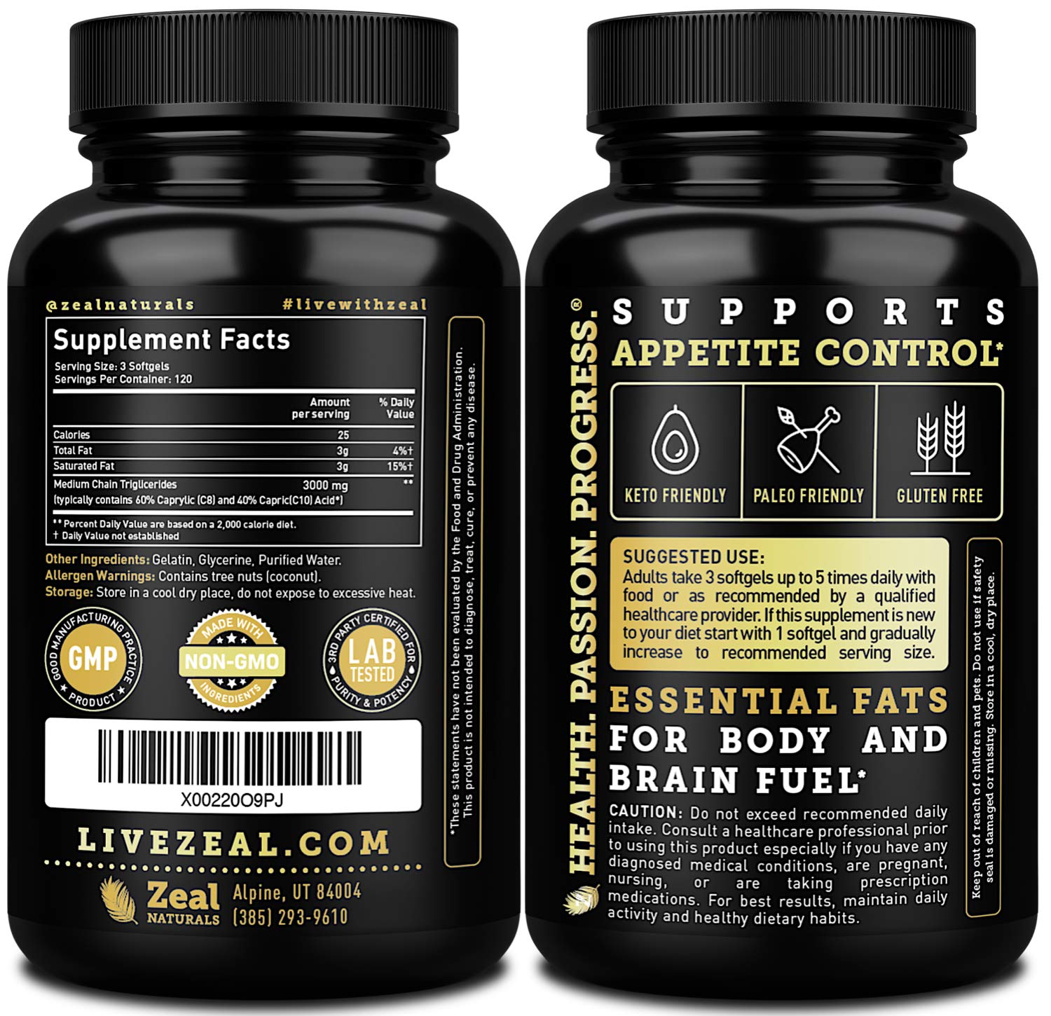 Unrefined virgin coconut oil source for MCT capsules