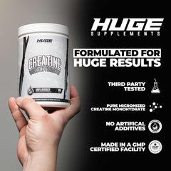 Back label showing ingredients and dosage on 500g container