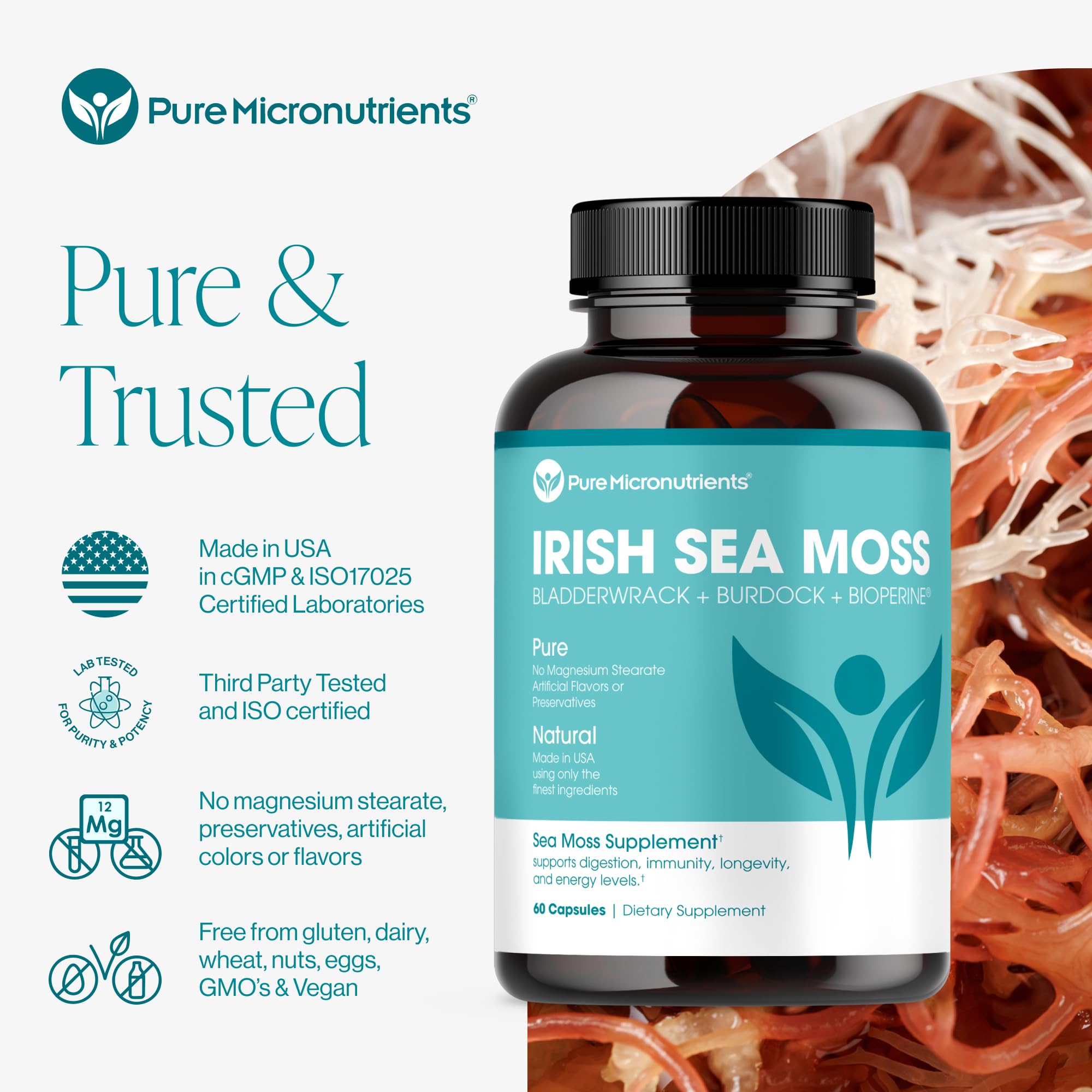 BioPerine Black Pepper added for enhanced absorption