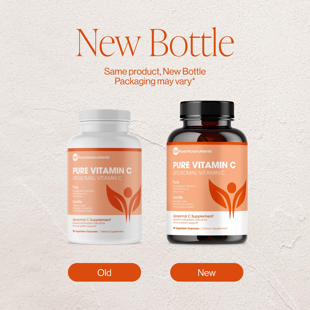 Third-party testing seal on Vitamin C supplement