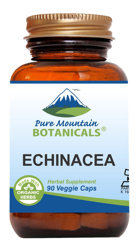 Bottle of Pure Mountain Botanicals Echinacea Capsules 420mg