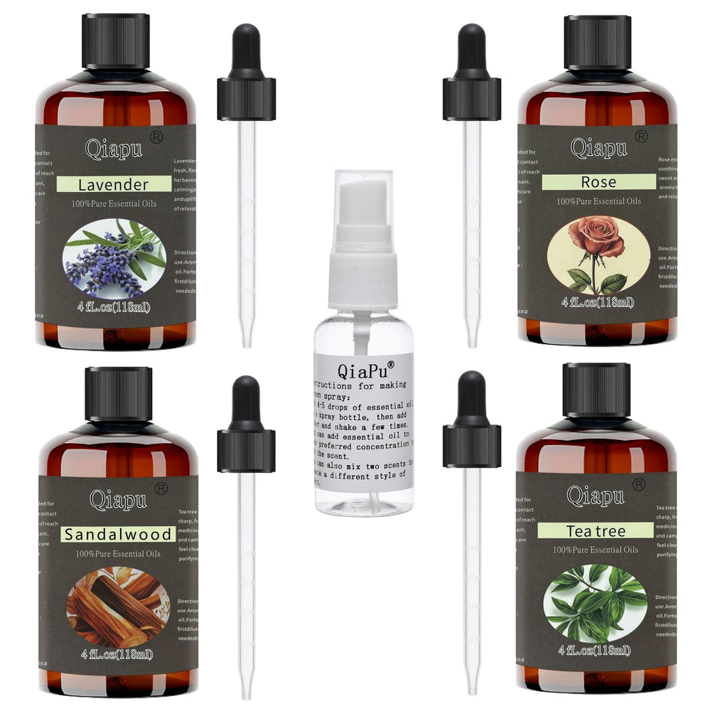 Bottle of Pure Natural Aromatherapy Essential Oil with dropper