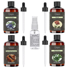 Bottle of Pure Natural Aromatherapy Essential Oil with dropper