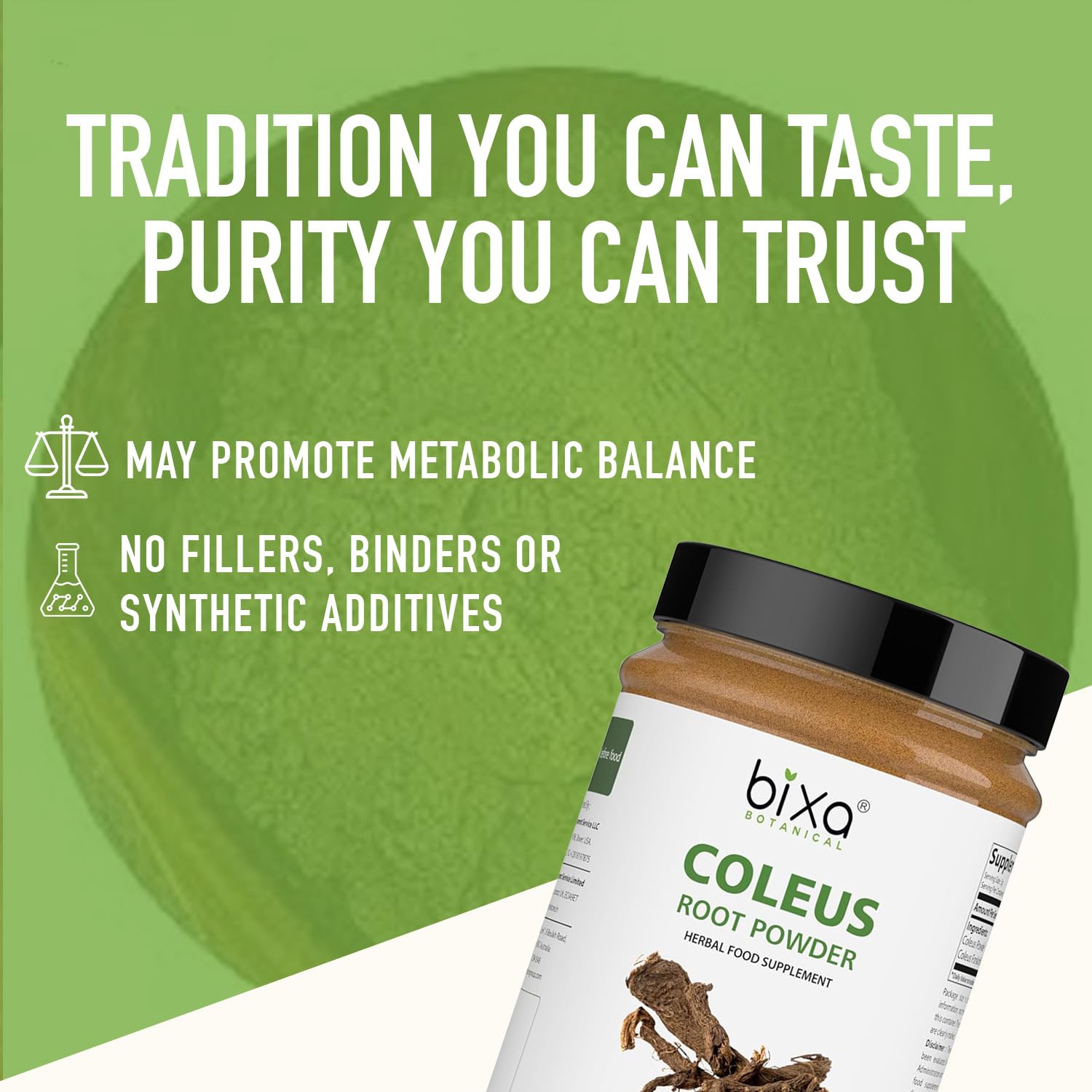 100% pure and natural Coleus root powder