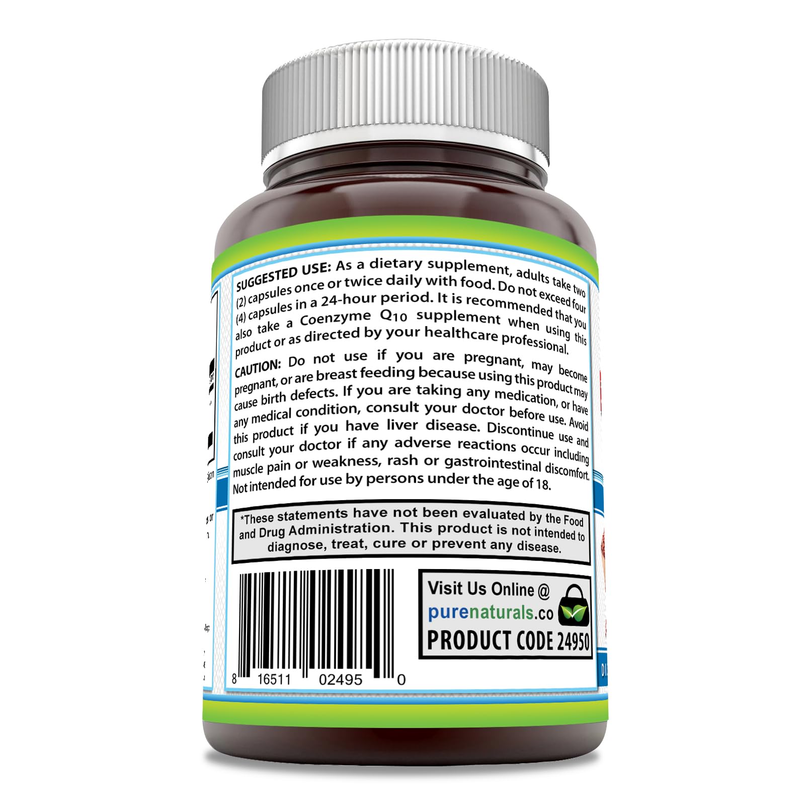 Close-up of Red Yeast Rice capsules with CoQ10