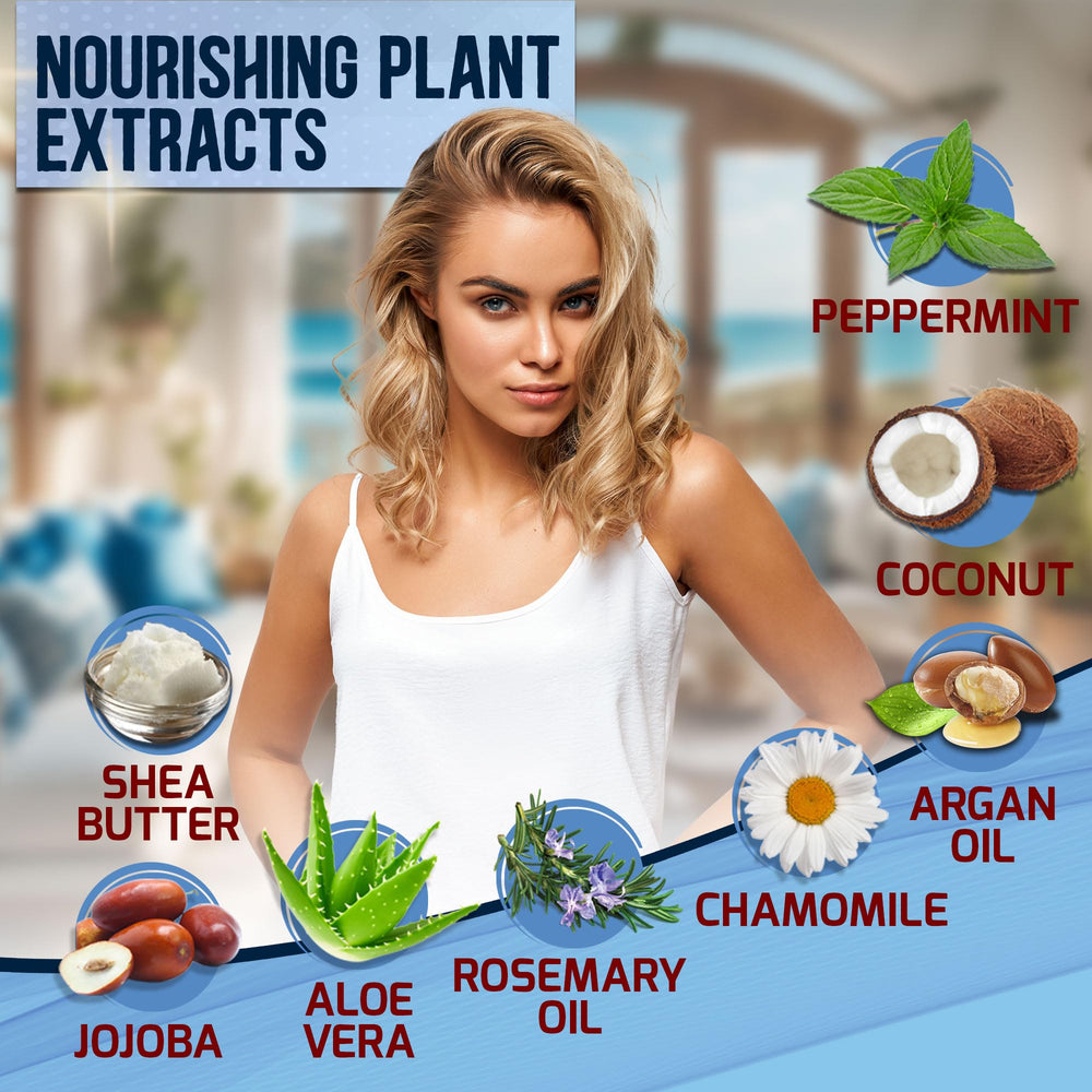 Pure Nature Lux Spa Biotin Hair Mask ingredients close-up for nourishing curls