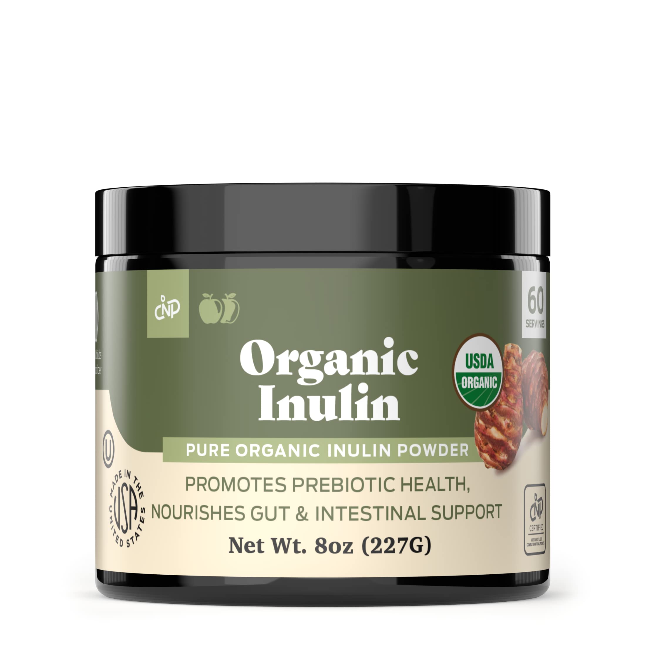 Pure Organic Inulin Powder - 8oz bottle