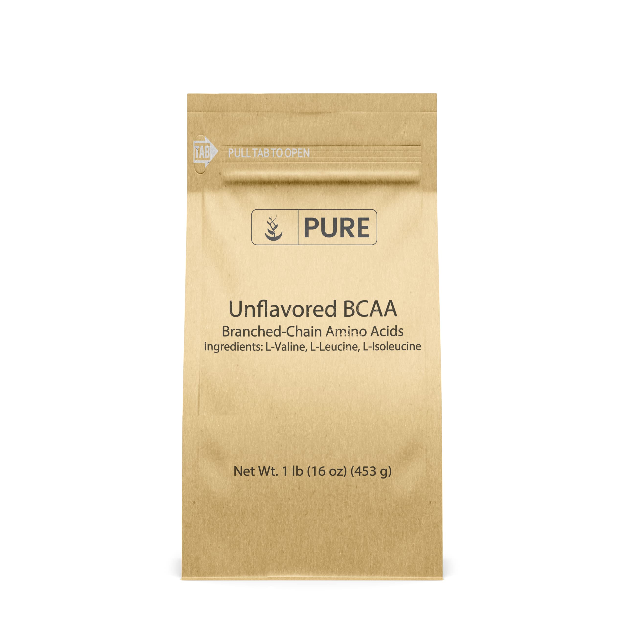 Pure Original Ingredients BCAA powder, unflavored, 1 lb