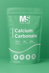 Front view of Pure Original Ingredients Calcium Carbonate 500g packaging
