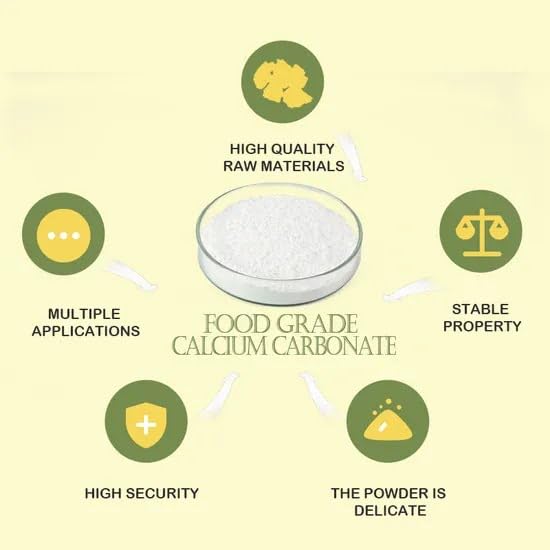 Calcium carbonate used as acid neutralizer in products