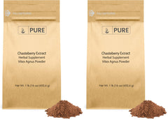Chasteberry extract powder per-pack 1lb bottle label