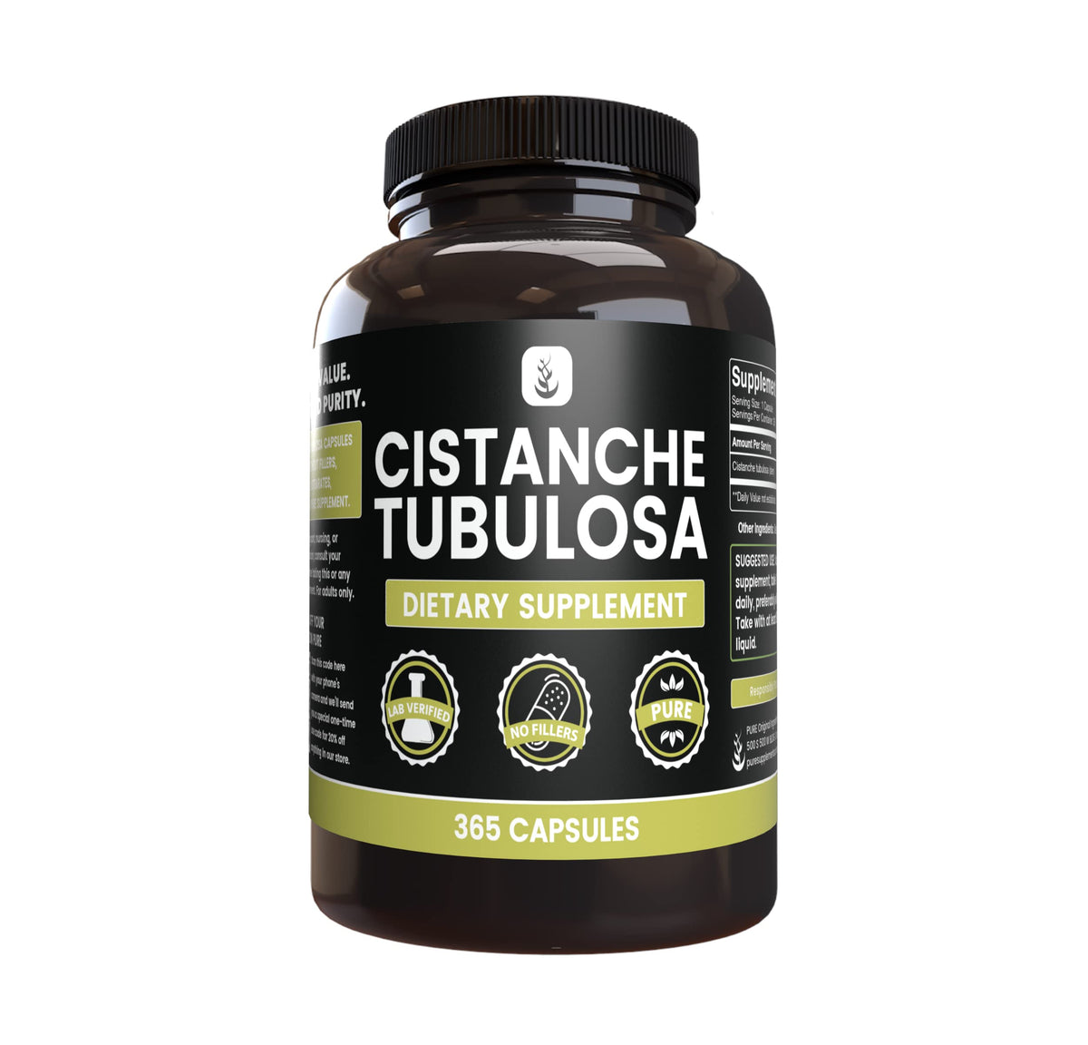 Bottle of Pure Original Cistanche Tubulosa capsules
