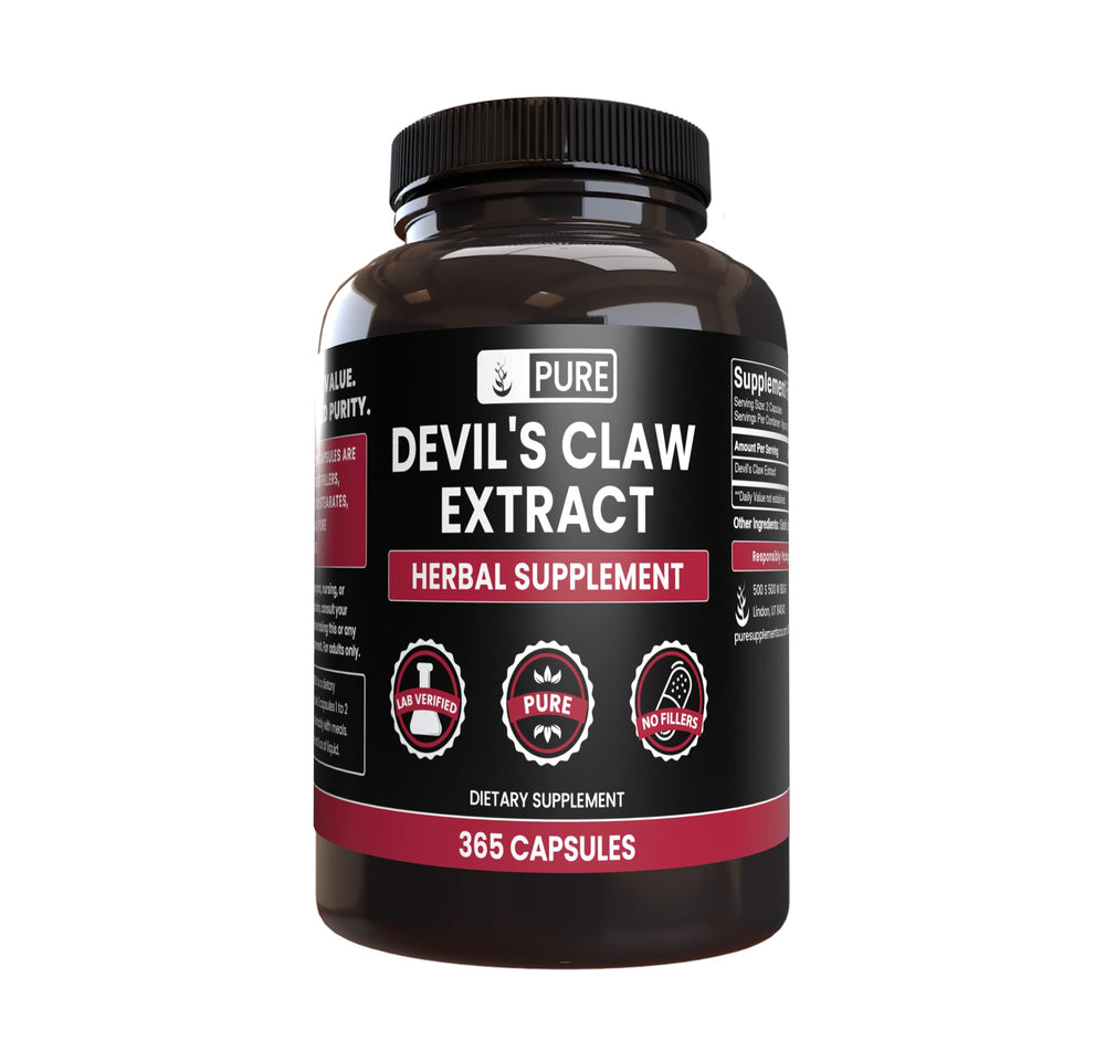 Pure Original Ingredients Devil's Claw 365 capsules bottle