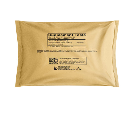 Green Coffee Bean Extract powder in a scoop