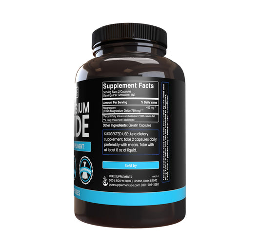 Label highlighting no fillers and pure original ingredients