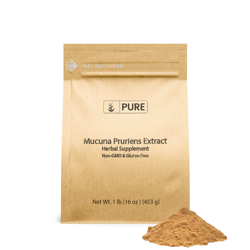 Front view of Pure Original Ingredients Mucuna Pruriens powder (1lb)