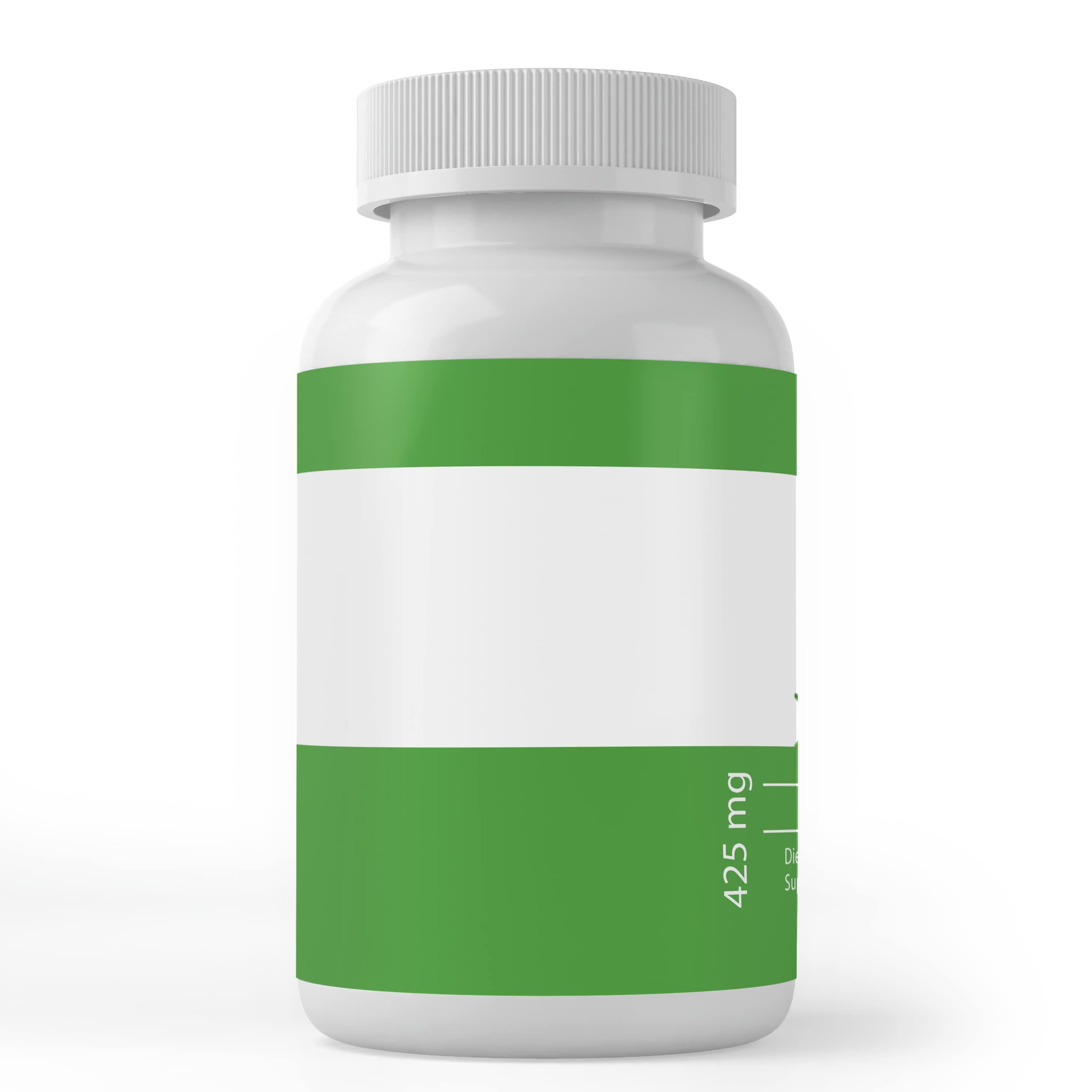 Okra Extract 100 Capsules bottle with label close-up