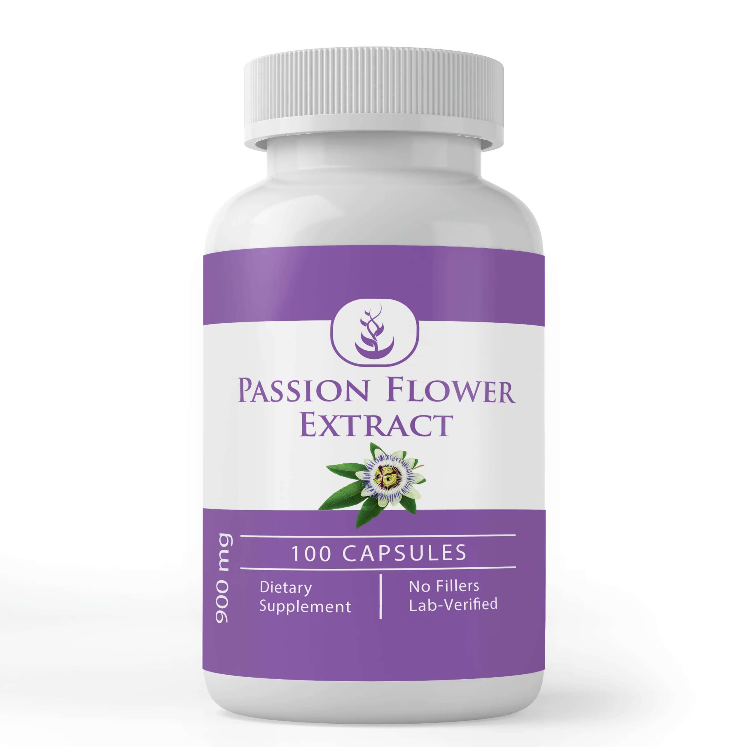 Pure Original Ingredients Passion Flower Extract bottle - 100 capsules