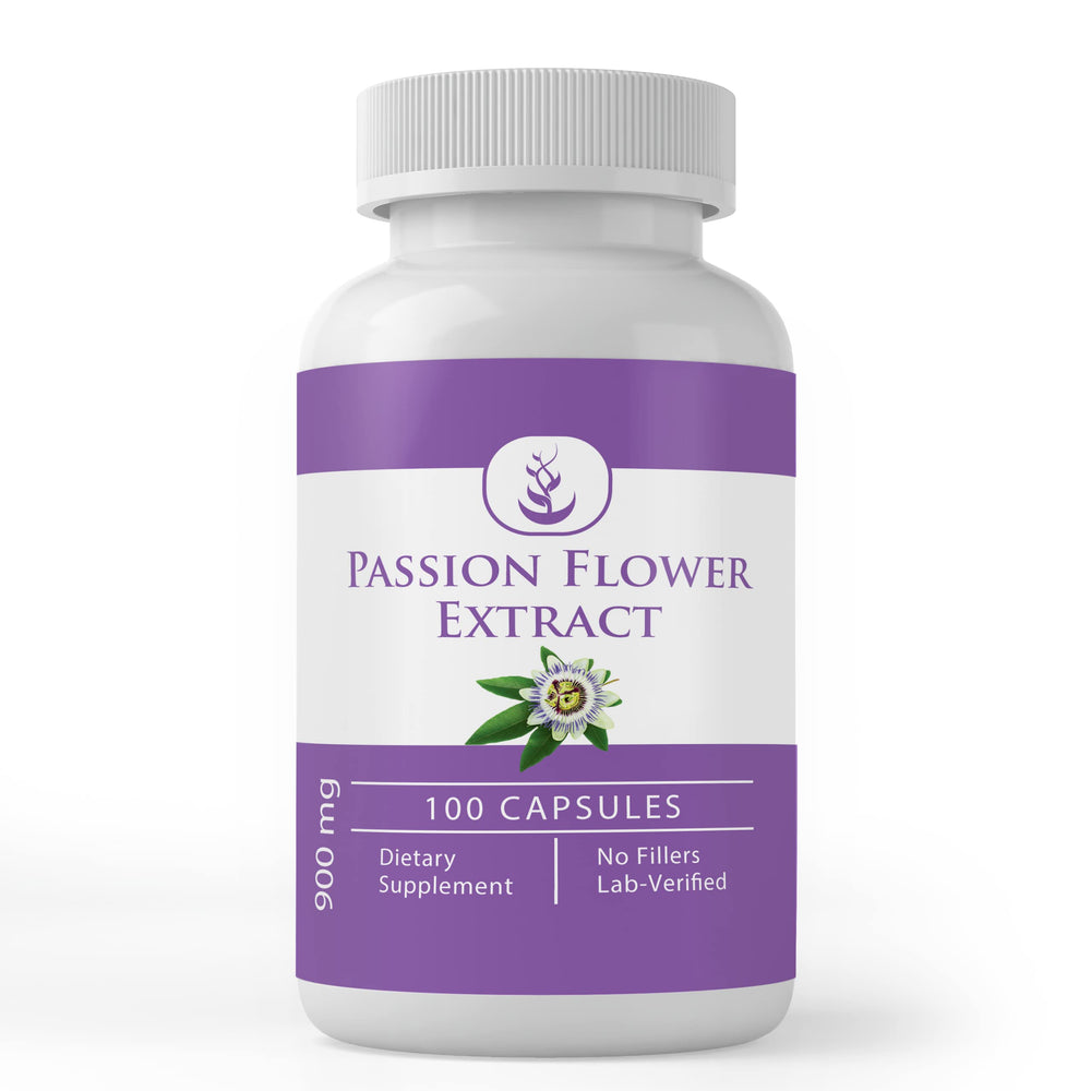 Pure Original Ingredients Passion Flower Extract bottle - 100 capsules