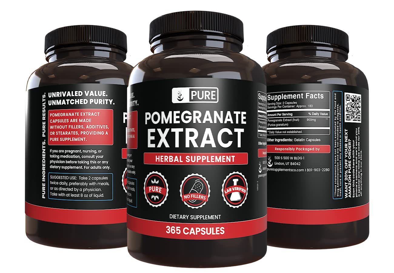 Pure Original Ingredients Pomegranate Extract packaging label